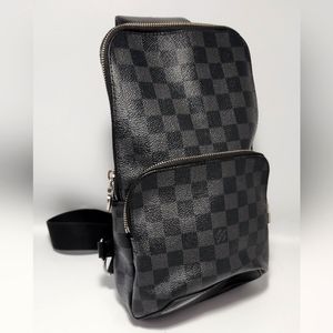 LOUIS VUITTON Damier Graphite Avenue Sling Bag